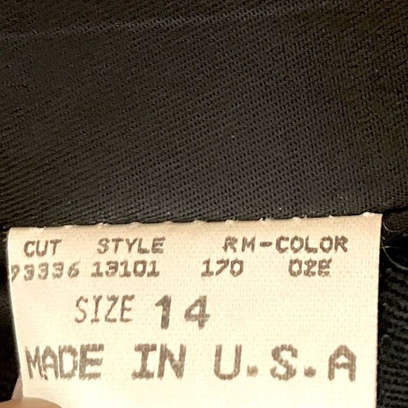 Vintage Augustus - Black Double Breasted Blazer - size 14 - Picture 3 of 8